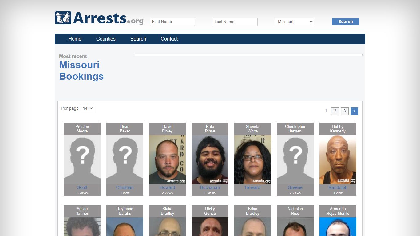 Missouri Arrests and Inmate Search